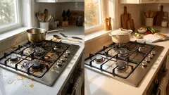 Odstraňte připálenou mastnotu z varné desky pomocí levné domácí směsi